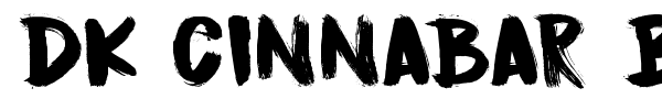 DK Cinnabar Brush font preview